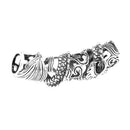 6pcs 43mm Vintage Dragon Carved Curved Tube Bracelet Connector Charm Beads