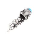 6PCS Tibetan Silver Bead End Caps Wood Bracelet Bangle DIY Jewelry Findings