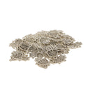 50 pcs Retro Vintage Mini Hollow Palm Irregular Pendants for Jewelry Makings