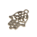 50 pcs Retro Vintage Mini Hollow Palm Irregular Pendants for Jewelry Makings