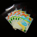 100PCS Sunny Day Dolls Bakery Kid Birthday Cookie Bags for Party Gift