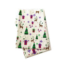 Christmas Elk and Tree Table Cloth Runner Home Decoration Festival Gift