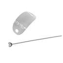 Silver Hoop Ellipse Pierced Barrette Hair Stick Slide Clip Hairpin Jewelry