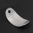 Silver Hoop Ellipse Pierced Barrette Hair Stick Slide Clip Hairpin Jewelry
