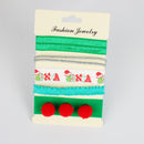 Women Xmas Hair Jewelry Girl Christmas Hair Ring Band Headband Green Hair Rope