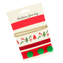 Women Xmas Hair Jewelry Girl Christmas Hair Ring Band Headband Red Hair Rope