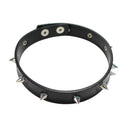 Punk Lady Girl Gothic Leather Choker Spike Rivet Buckle Collar Necklace