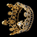Wedding Bridal Prom Party Gold Crystal Rhinestone Tiara Crown Headpiece