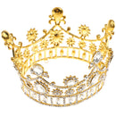 Wedding Bridal Prom Party Gold Crystal Rhinestone Tiara Crown Headpiece