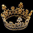Wedding Bridal Prom Party Gold Crystal Rhinestone Tiara Crown Headpiece