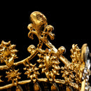 Wedding Bridal Prom Party Gold Crystal Rhinestone Tiara Crown Headpiece