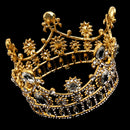 Wedding Bridal Prom Party Gold Crystal Rhinestone Tiara Crown Headpiece