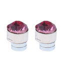 24pcs Multicolor Sparkling Fashion Crystal Round Magnetic Clip On 4mm Stud Earring Set for Men/Women