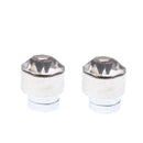 24pcs Multicolor Sparkling Fashion Crystal Round Magnetic Clip On 4mm Stud Earring Set for Men/Women