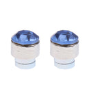 24pcs Multicolor Sparkling Fashion Crystal Round Magnetic Clip On 4mm Stud Earring Set for Men/Women