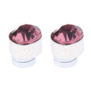 24pcs Multicolor Sparkling Fashion Crystal Round Magnetic Clip On 4mm Stud Earring Set for Men/Women