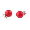 Silver Wire Snowflake Deer Earrings Stud Christmas Pearl Double Sided Ear Jewelry12mm