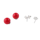 Silver Wire Snowflake Deer Earrings Stud Christmas Pearl Double Sided Ear Jewelry12mm