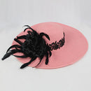 Fashion Women Flower Feather Fascinator Hat Derby Race Tea Party Hair Decor