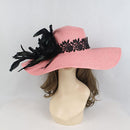 Fashion Women Flower Feather Fascinator Hat Derby Race Tea Party Hair Decor
