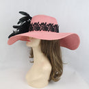 Fashion Women Flower Feather Fascinator Hat Derby Race Tea Party Hair Decor