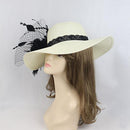 Fashion Women Floral Feather Fascinator Hat Derby Race Tea Party Hair Decor