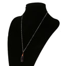 Lady Jewelry European Style Purple Rhinestone Crystal Pendant Chain Necklace