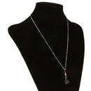 Lady Jewelry European Style Purple Rhinestone Crystal Pendant Chain Necklace