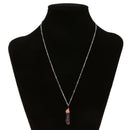 Lady Jewelry European Style Purple Rhinestone Crystal Pendant Chain Necklace