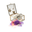 Glass Jewelry Ring Earring Necklace Display Box Holder Storage Organizer