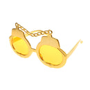 Handcuffs Shape Party Glasses Fancy Dress Costume Glasses Sunglasses Gold