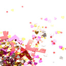 L Plate Heart Star Table Scatter Confetti Sparkle Decor for Hen Night Party