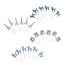 24pcs Cake Inserted Card Topper Pick Paris Architecture Birthday Party Decoration