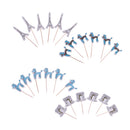 24pcs Cake Inserted Card Topper Pick Paris Architecture Birthday Party Decoration