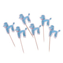 24pcs Cake Inserted Card Topper Pick Paris Architecture Birthday Party Decoration