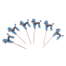 24pcs Cake Inserted Card Topper Pick Paris Architecture Birthday Party Decoration