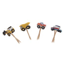 24pcs Stylish Wedding Birthday Baking Supply Car Model Cake Decor Inserted Card