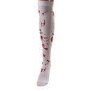 Fancy Party Halloween Bloody Blood Stain Hosiery Suit Thigh High Stockings