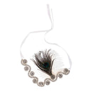 Wedding Bridal Peacock Feather Diamante Headband Hair Band Headpiece 1920s