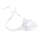 Wedding Bridal Flapper Feather Diamante Rhinestone Headband Headpiece 1920s