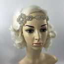 Wedding Bridal Feather Diamante Headband Headpiece 1920s 1930s Hair Band