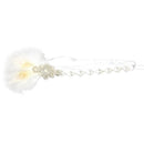 Wedding Bridal Feather Diamante Headband Headpiece 1920s 1930s Hair Band