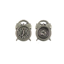 50Pcs Jewelry DIY Punk Vintage Silver Alarm Clock Shaped Charms Pendants