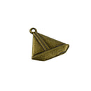 50Pcs Jewelry DIY Punk Retro Bronze Sailing Boat Shaped Charms Pendants