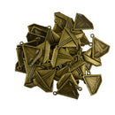 50Pcs Jewelry DIY Punk Retro Bronze Sailing Boat Shaped Charms Pendants