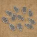 Wholesale 30pcs Tibetan Silver Buddha Palm Charms Pendants Jewelry DIY Crafts