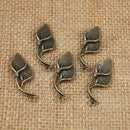Wholesale 20pcs Antique Bronze Leaf Charms Pendants Jewelry Gift DIY Making