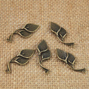 Wholesale 20pcs Antique Bronze Leaf Charms Pendants Jewelry Gift DIY Making