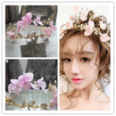 Elegant Leaf Flower Tiara Princess Crown Wedding Bridal Headband Diamante