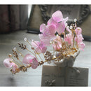 Elegant Leaf Flower Tiara Princess Crown Wedding Bridal Headband Diamante